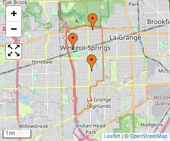 Area schools map